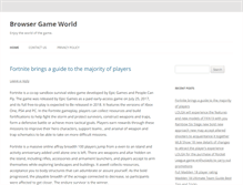 Tablet Screenshot of browsergameworld.com